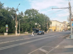 Пешеходный переход исчез перед Бунинским сквером в Воронеже