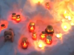 В мокрый снегопад воронежцы почтили память кемеровчан у «Пролетария»