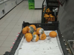 Гнилые мандарины воронежцы заметили на прилавке супермаркета