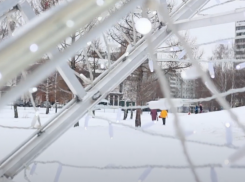 Зимние забавы маленьких воронежцев угодили в объектив видеокамеры