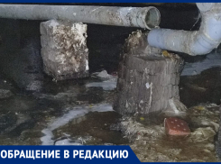 «На нас плевать»: зловонное болото образовалась под квартирами воронежцев 