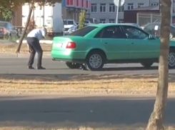 Трогательное спасение котенка полицейским сняли воронежцы 