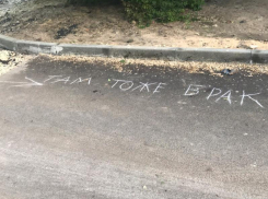 Оригинальным способом пристыдили дорожников за асфальт по-воронежски