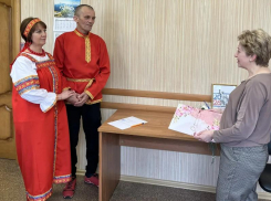 Свадьбу в русском народном стиле сыграли в Воронежской области