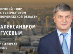 Прямой эфир с губернатором Гусевым ограничили конкретными темами