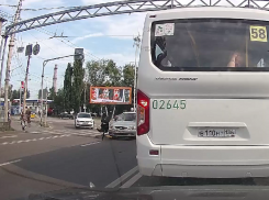 Самокатчика жестко сшибли на зебре в Воронеже: опубликовано видео 