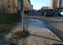 Воронежцы пожаловались на опасные фекалии, превратившиеся в лед