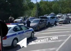 Опубликовано видео с места массовой аварии под Воронежем 