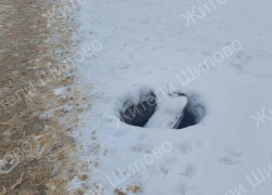 Снежная ловушка: открытый люк замаскировал свежий снег в Воронеже