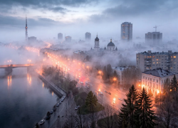 Желтый уровень погодной опасности объявлен в Воронеже из-за густого тумана