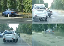 «Да что с ним не так?»: безумие на воронежской дороге снял пораженный свидетель ДТП 