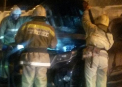 На Левом берегу Воронежа ночью сгорел автомобиль марки «Мерседес»