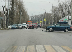 Момент массового ДТП попал на видео под Воронежем 