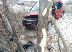 Что осталось от Lada после ДТП с погибшей пенсионеркой, показали в Воронежской области 