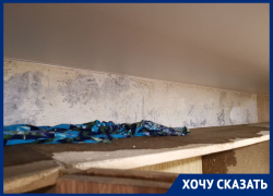 «Произошла оттепель»: крыша воронежского дома протекла вместе с первыми ручейками весны