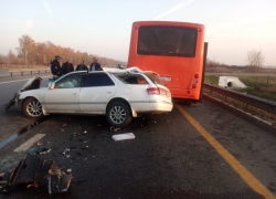 Опубликованы снимки с места смертельного ДТП с автобусом под Воронежем 