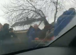 Последствия наезда на женщину в частном секторе Воронежа попали на видео