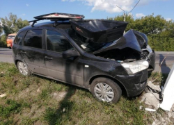 Двое детей пострадали в жесткой аварии со столбом в Воронежской области 