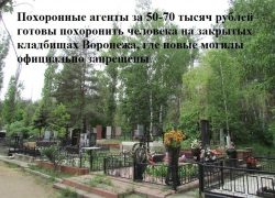 В Воронеже идет бойкая торговля местами на закрытых кладбищах — кто «банкует» и остается в плюсе (АУДИО)