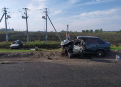 Машину отбросило на несколько метров: опубликованы фото с места смертельного ДТП в Воронежской области