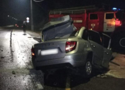 Опубликованы фото смертельного ДТП КамАЗа и Lada Granta на трассе М-4 «Дон»