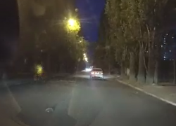 Водитель галантно помог перейти дорогу ежику в Воронеже