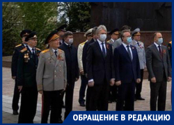 Защищенные чиновники постеснялись ветеранов без масок перед Днем Победы в Воронеже