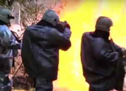 Ликвидацию страшного пожара газовой трубы в Воронеже сняли на видео