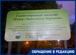 Сквер «Защитников Воронежа» огорчил жителей в преддверии 9 Мая