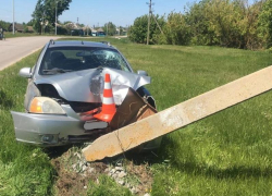 Пьяный водитель попытался снести опору ЛЭП в Воронежской области