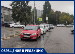 Захват тротуара произошел возле «Динамо» в Воронеже