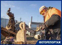 Из гробовщика - в виртуозного бензопильщика: как Александр Ивченко превращает бревна в шедевры
