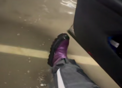 Подземный паркинг превратился в нечто странное в воронежском ЖК