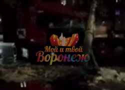 Грузовик снес световую опору на левом берегу Воронежа: опубликовано видео