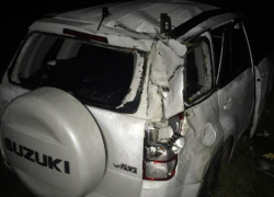 Жуткие фото улетевшего в кювет Suzuki шокировали воронежцев