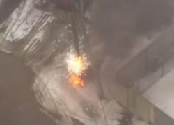 Эпичный взрыв электрощитка сняли на видео в Воронеже