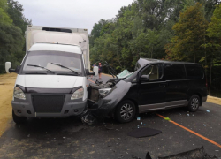 Опубликованы фото с места столкновения ГАЗ и Hyundai на воронежской трассе