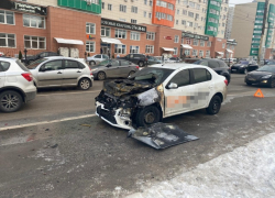 Виновник массового ДТП с пожаром скрылся с места аварии в Воронеже 