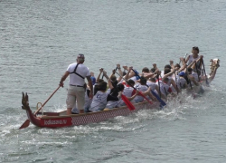 На День города Воронежское водохранилище снова примет регату на лодках «Дракон»
