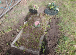 О странном исчезновении памятника с могилы сельского кладбища сообщили в Воронежской области 