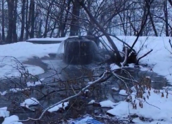 Прорвавшийся коллектор образовал реку и попал на видео на левом берегу Воронежа