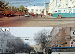 Воронеж 60-х сравнили с современным на снимке с одного ракурса 