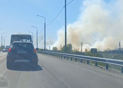 Опубликовано видео масштабного пожара в воронежском Бабяково