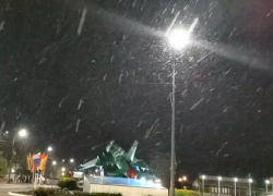 Снегопад накрыл Воронежскую область накануне Дня Победы
