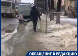 Уборка крыш выгнала пешеходов на платные парковки в Воронеже