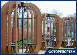 Как выглядит новый сквер с подсвеченными читальнями в Воронеже