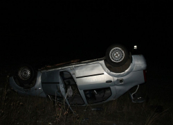 Воронежец перевернулся на иномарке во время плана «Перехват» 