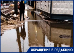 Предлагаю назвать это озеро в честь нашего мэра, - пожаловавшийся на затопленный тротуар воронежец