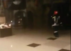 Пожар в «Галерее Чижова» в Воронеже попал на видео