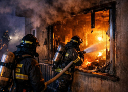 Погибла женщина и пострадал мужчина: мощный пожар произошел на Торпедо в Воронеже